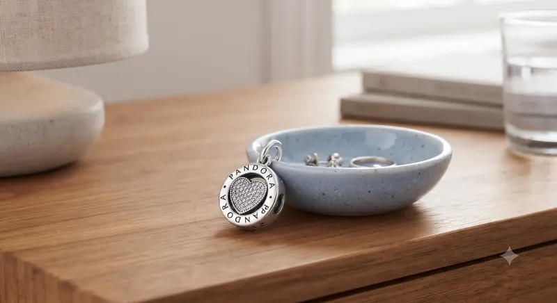 Pandora Lockets Logo Heart Dangle Charm photo review