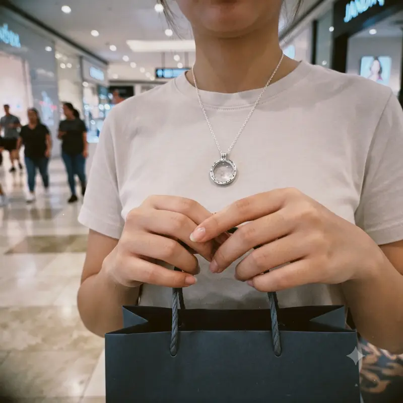Pandora Lockets Logo Necklace photo review
