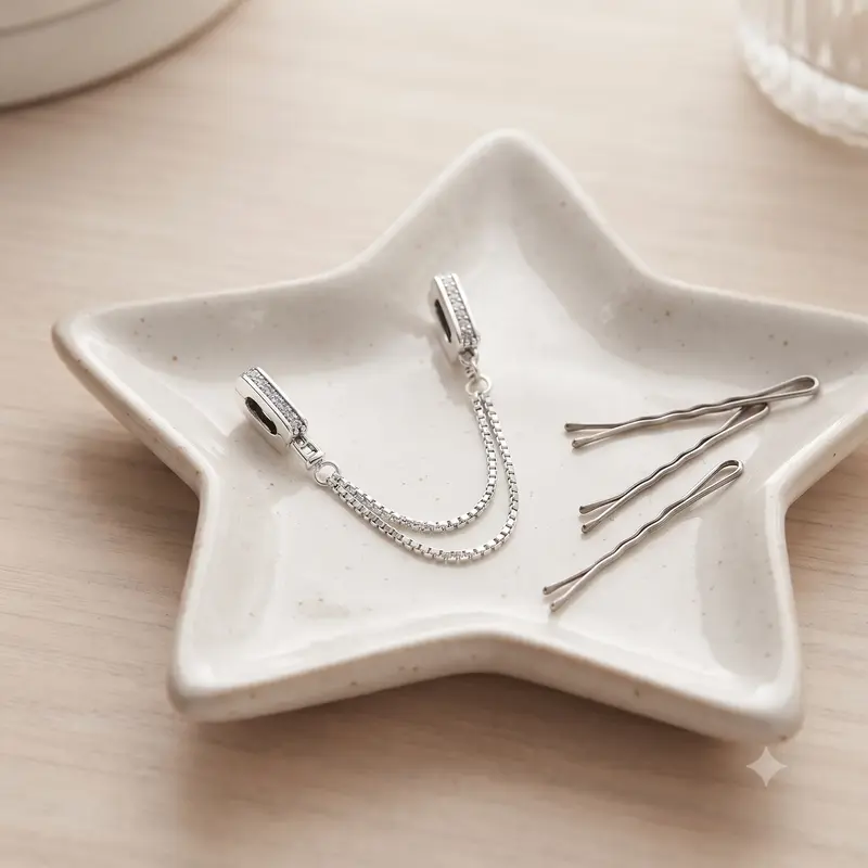 Pandora Reflexions&trade; Sparkling Safety Chain Clip Charm photo review