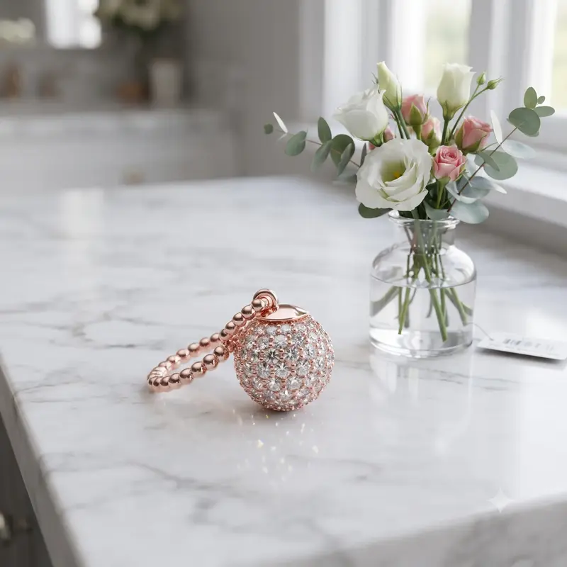 Pav&eacute; Ball Pendant photo review