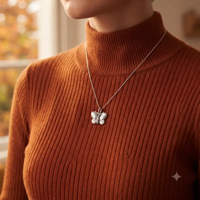 Pavé Butterfly Pendant photo review