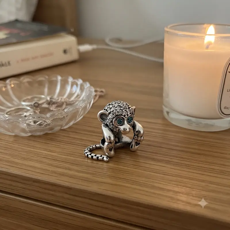 Pavé Monkey Charm photo review