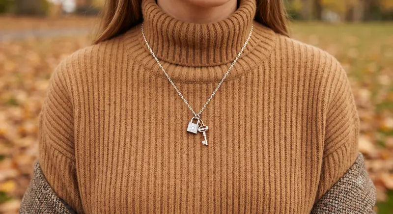 Pavé Padlock and Key Dangle Charm photo review