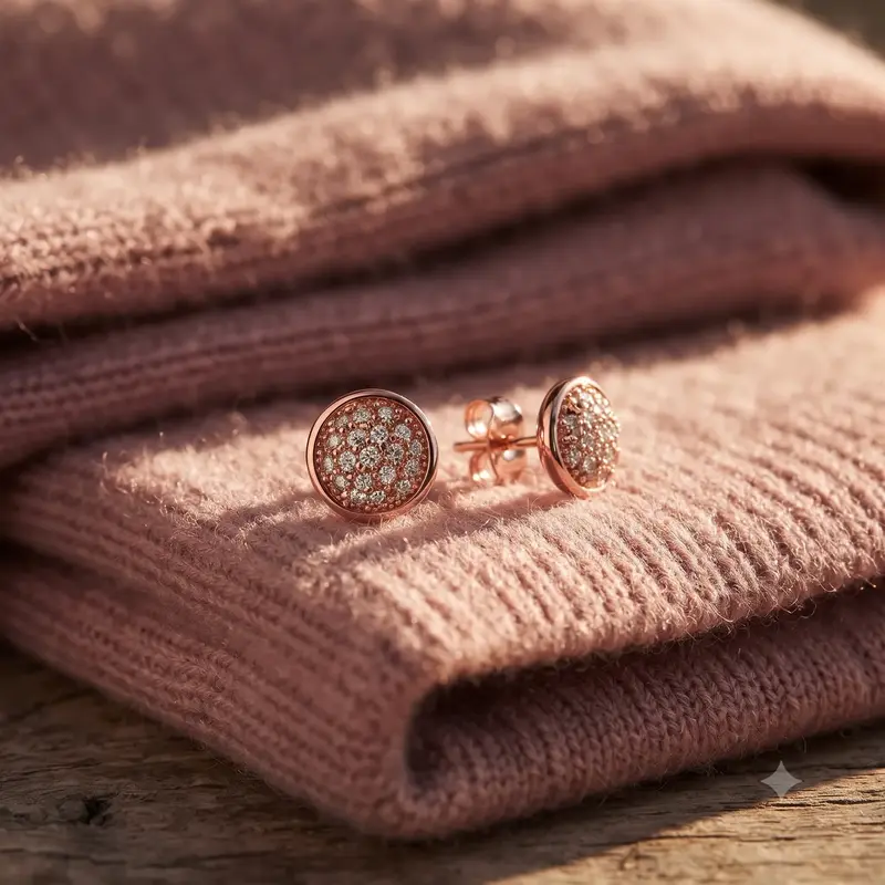 Pav&eacute;&nbsp;Stud Earrings photo review