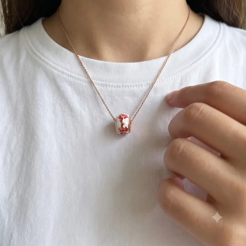 Peach Blossom Flower Charm photo review