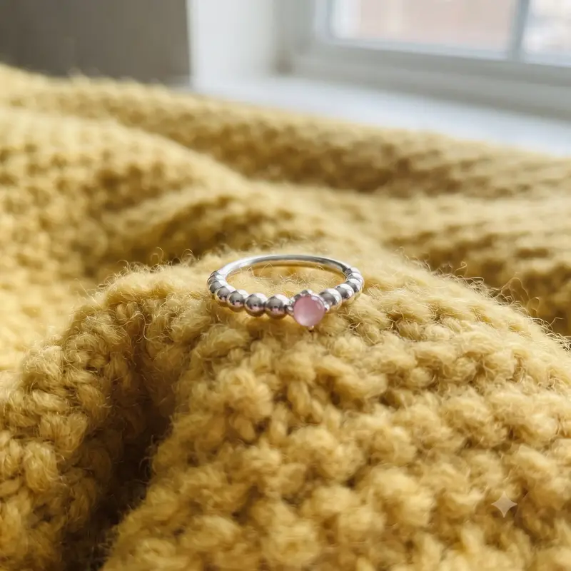 Petal Pink Beaded Ring photo review