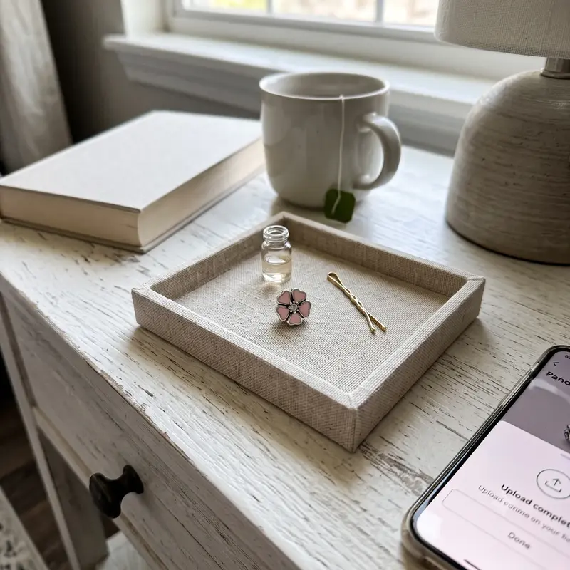 Pink Cherry Blossom Flower Locket Element photo review