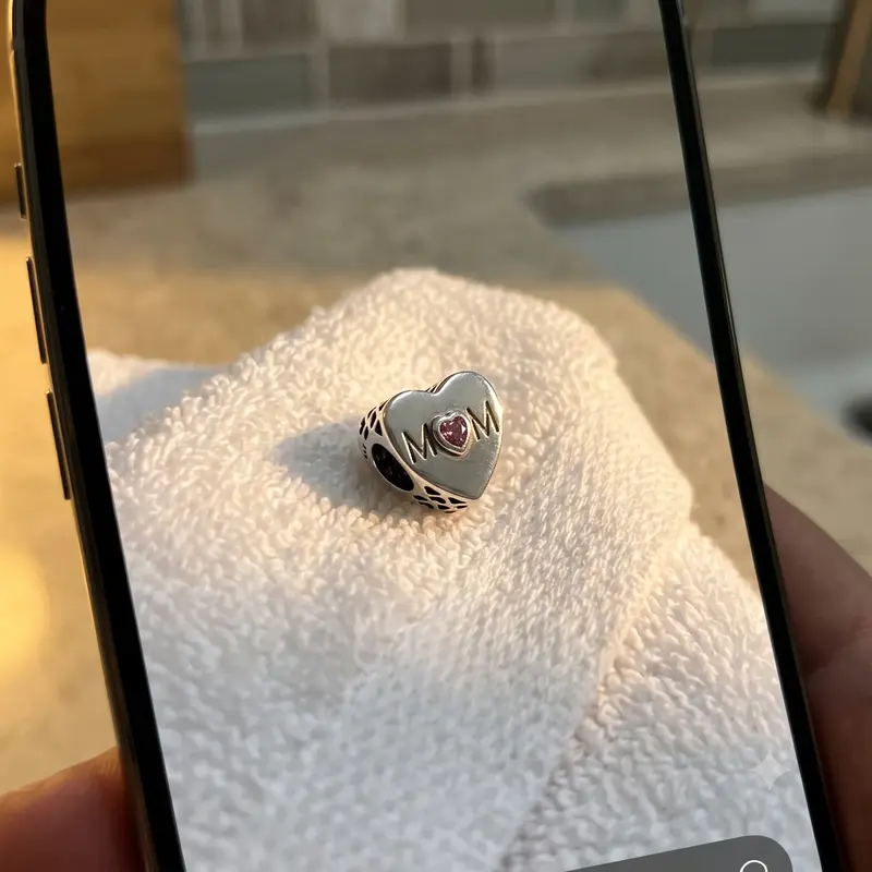 Pink Mom Heart Charm photo review