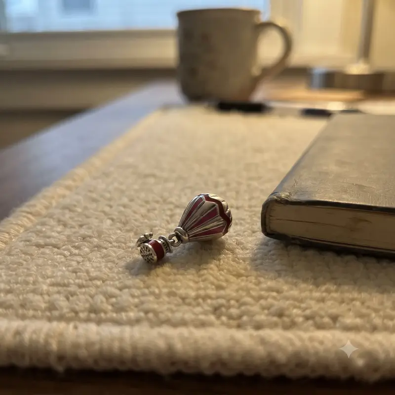 Red Hot Air Balloon Travel Charm photo review
