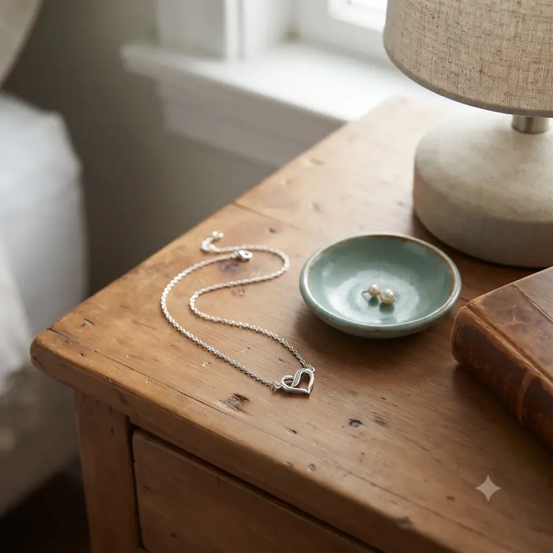 Ribbon Open Heart Necklace photo review