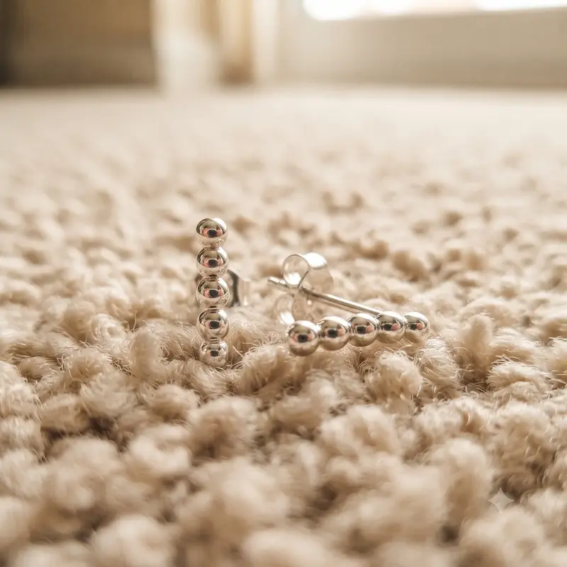 Row of Beads Stud Earrings photo review