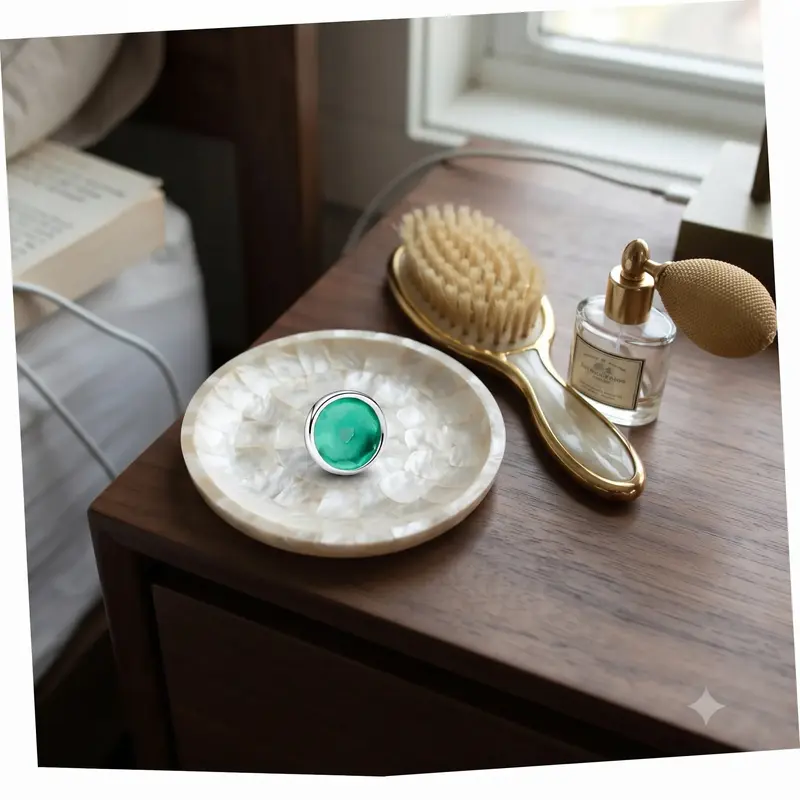 Royal Green May Birthstone Locket Element photo review