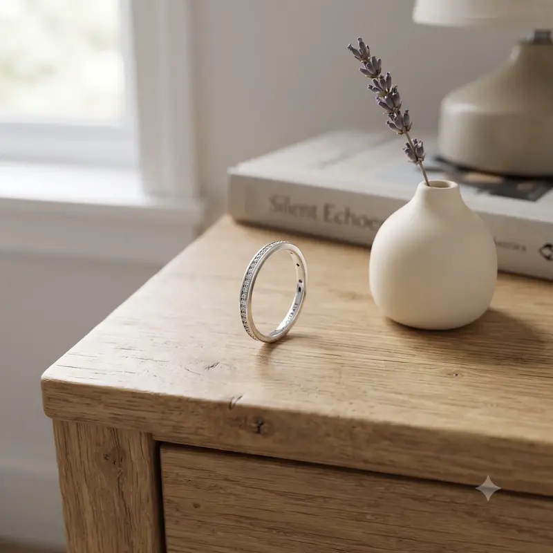 Simple Sparkling Band Ring photo review