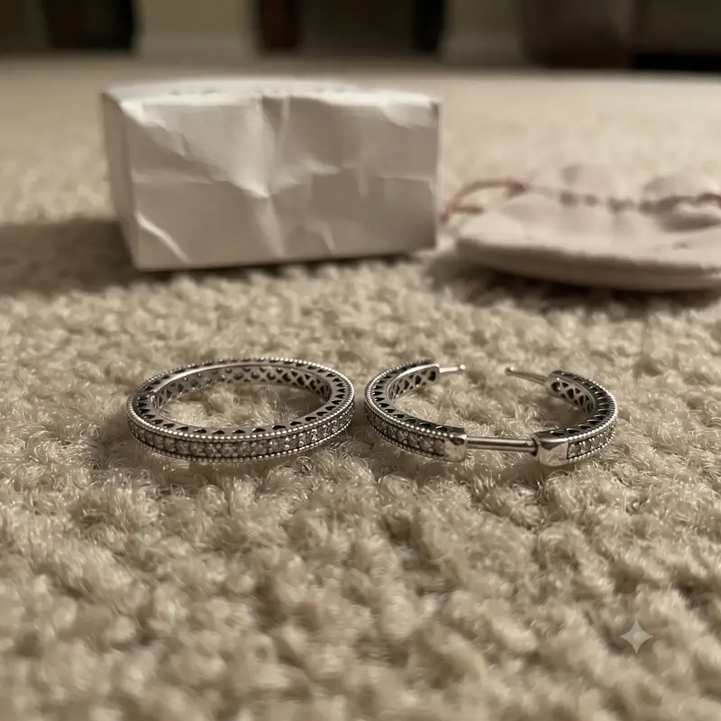Sparkle & Hearts Hoop Earrings photo review