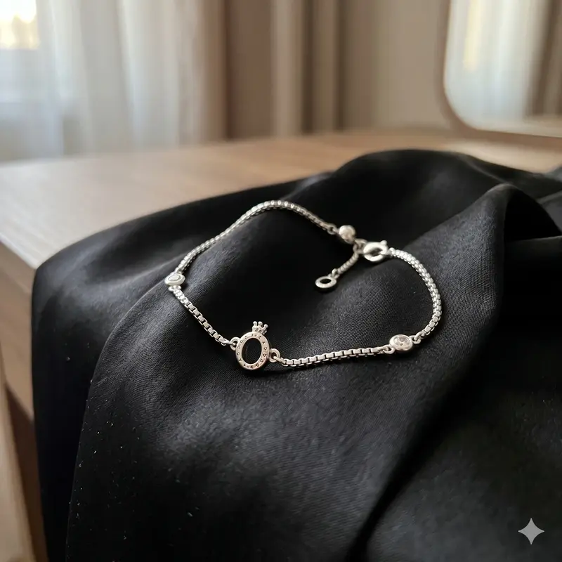 Sparkling Crown O Chain Bracelet photo review