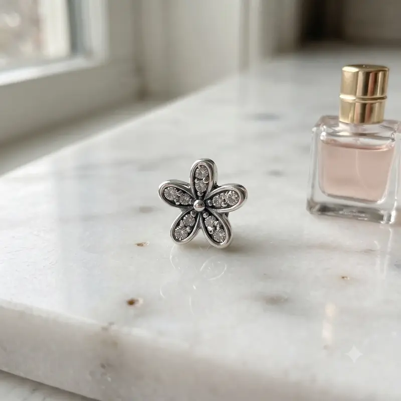 Sparkling Daisy Flower Locket Element photo review