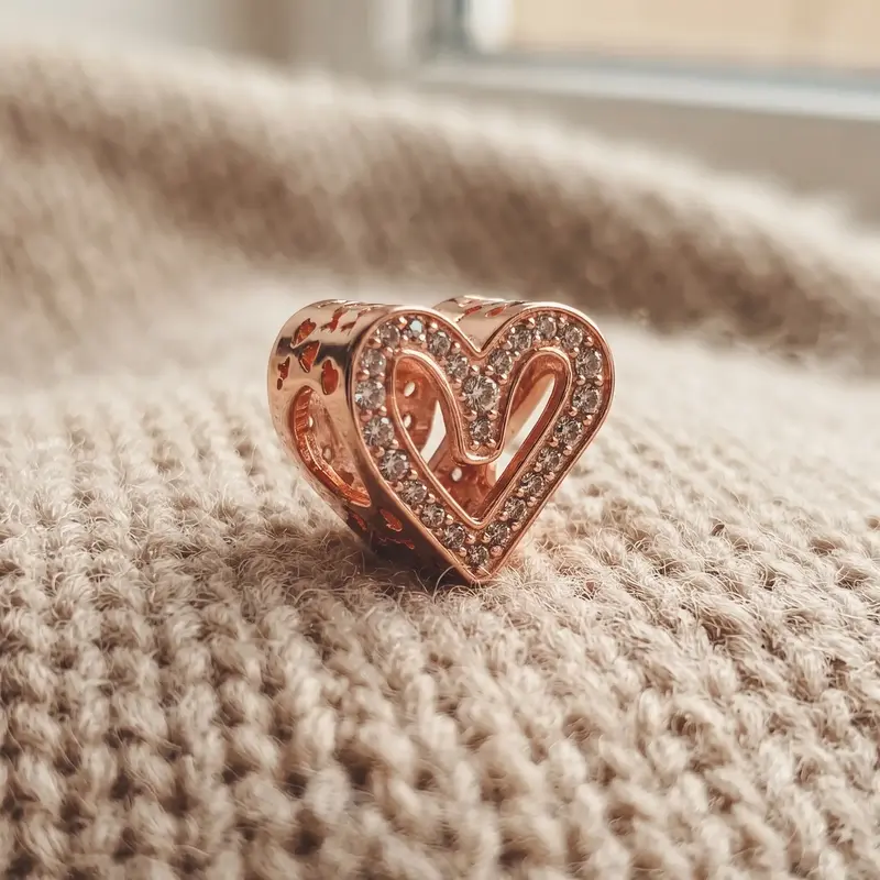 Sparkling Freehand Heart Charm photo review