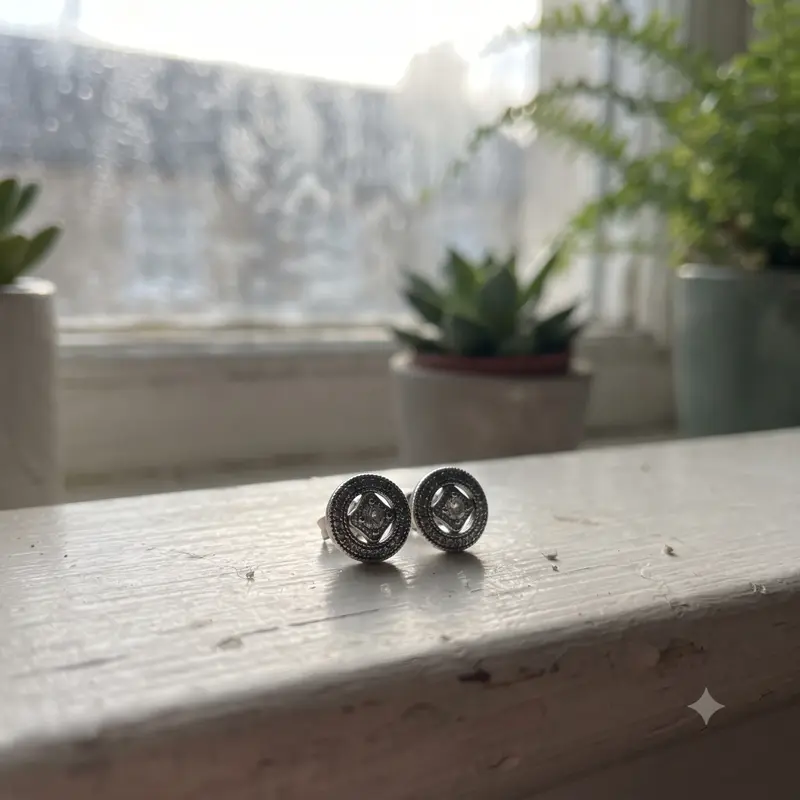 Vintage Circle Stud Earrings photo review