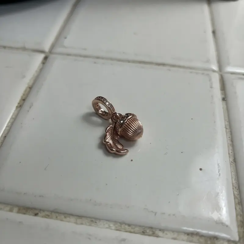 Acorn & Leaf Dangle Charm photo review