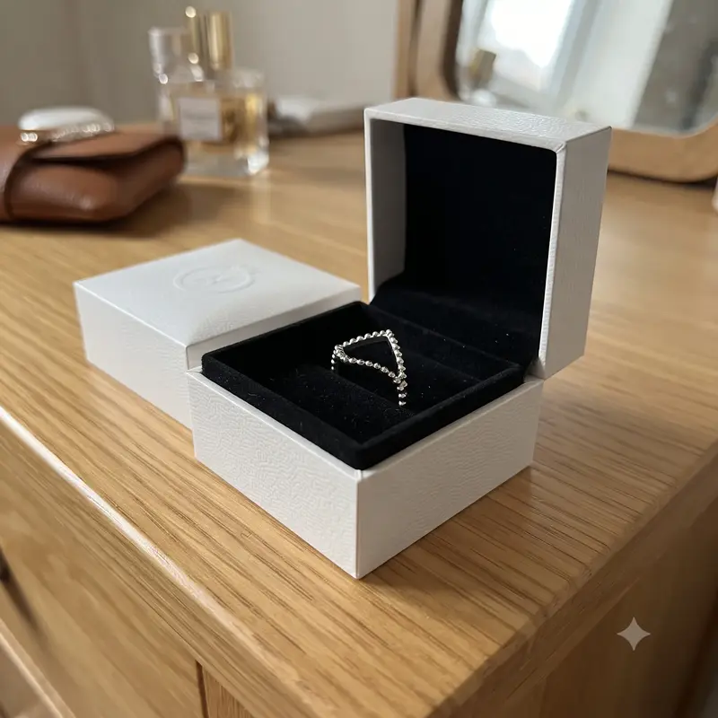 Beaded Wishbone Ring photo review