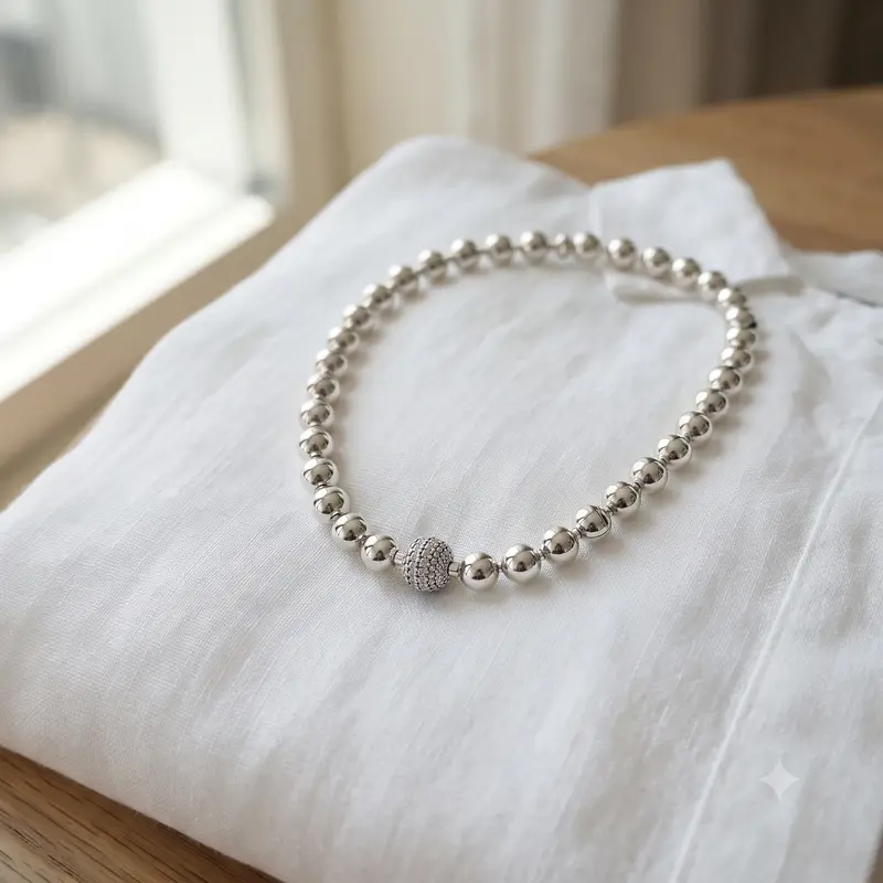Beads & Pavé Necklace photo review