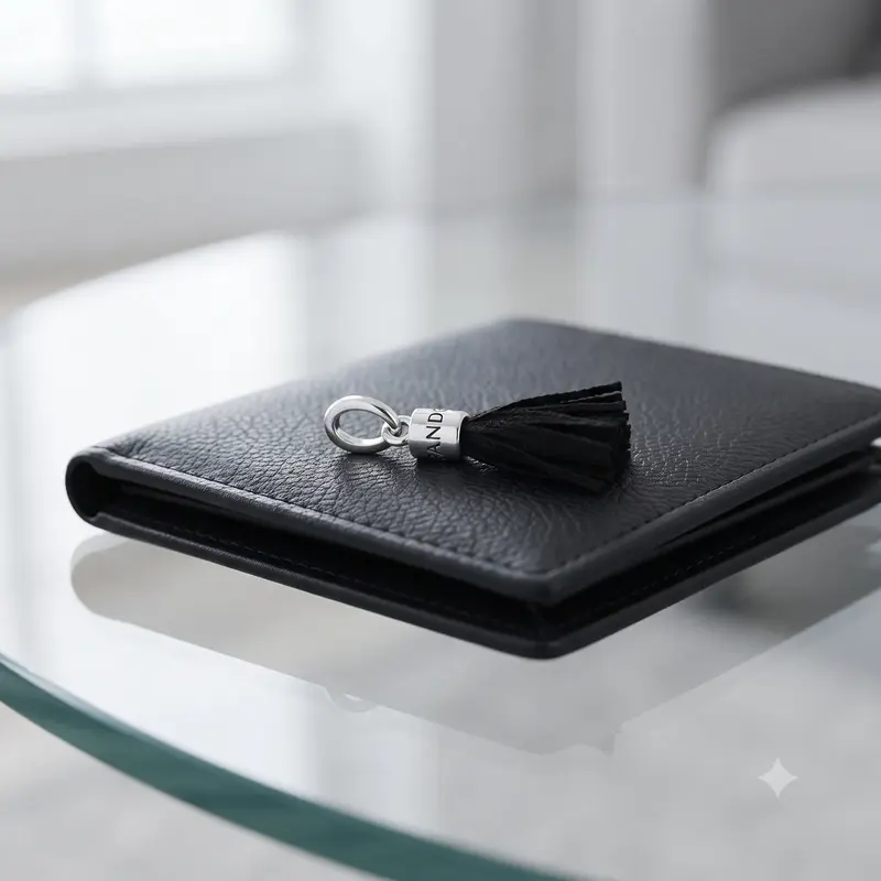 Black Fabric Tassel Dangle Charm photo review