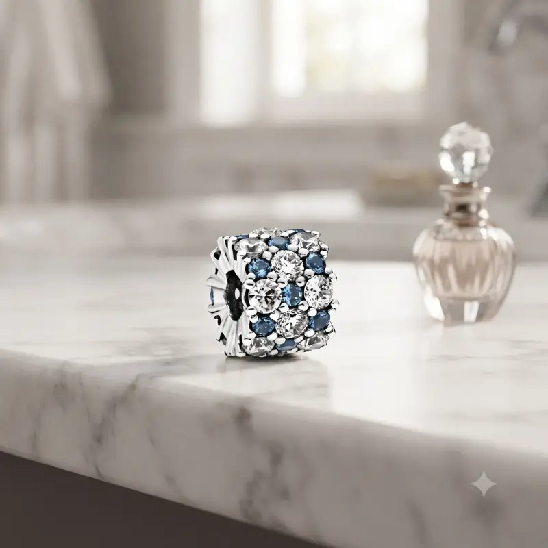 Blue and Clear Sparkle Charm photo review