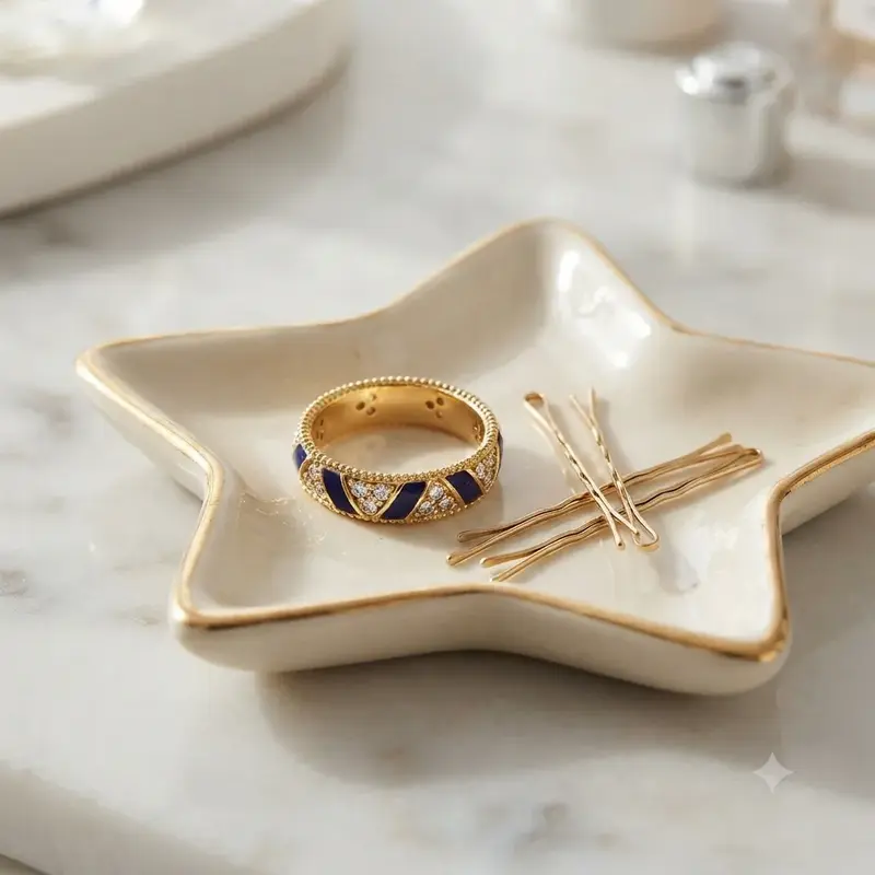 Blue Stripes & Stones Ring photo review