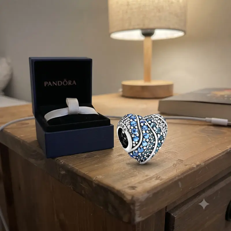 Blue Water Heart Charm photo review