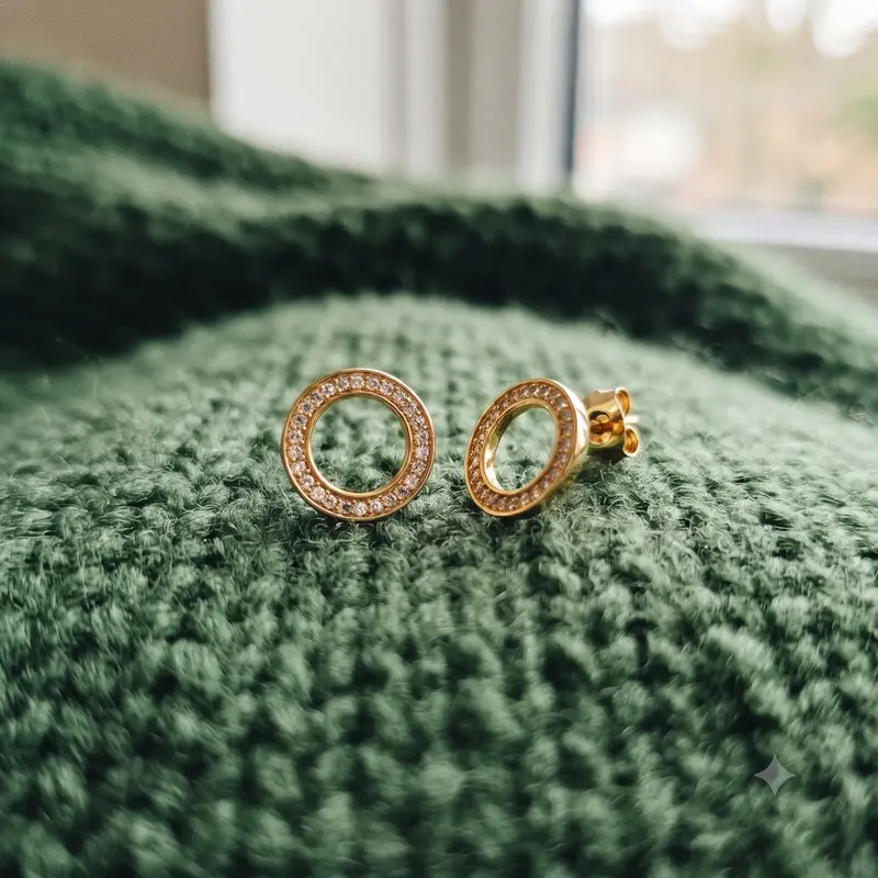 Circle of Sparkle Stud Earrings photo review