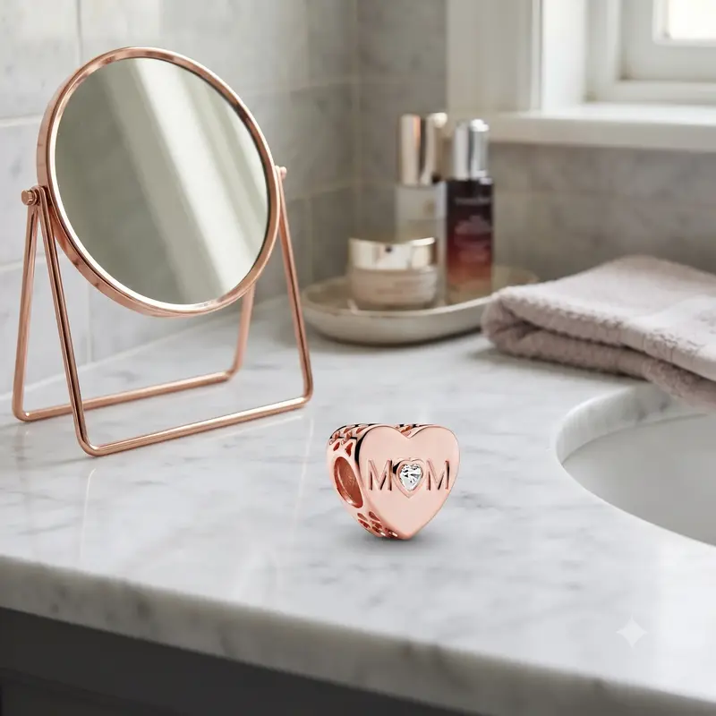 Clear Mom Heart Charm photo review
