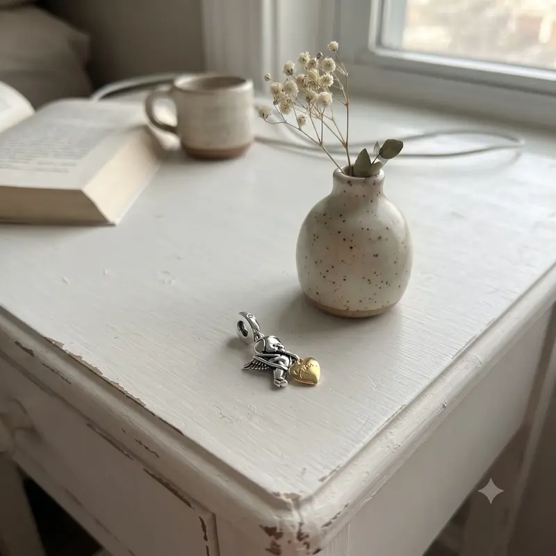 Cupid & You Heart Dangle Charm photo review