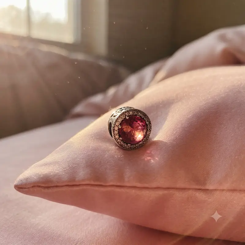 Disney Belle's Beauty and the Beast Pink Rose Charm photo review