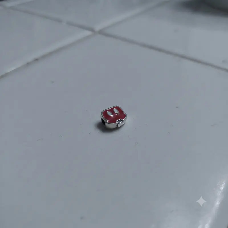 Disney, Mickey Trousers Petite Locket Charm, Red Enamel photo review