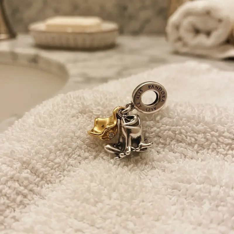 Disney Princess Tiana Frog Prince Dangle Charm photo review