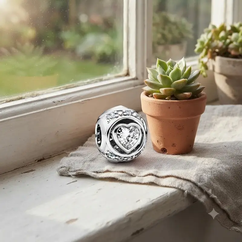 Elevated Heart Charm photo review