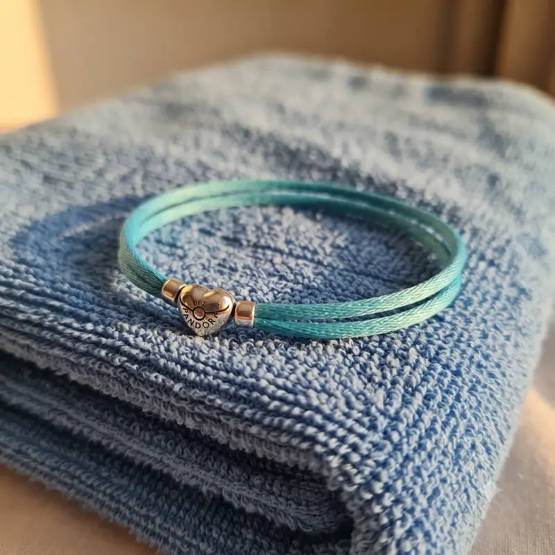 Fabric Cord Bracelet, Turquoise photo review