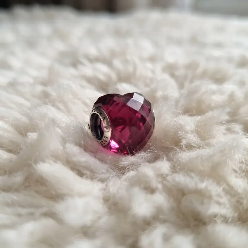 Fuchsia Pink Heart Charm photo review