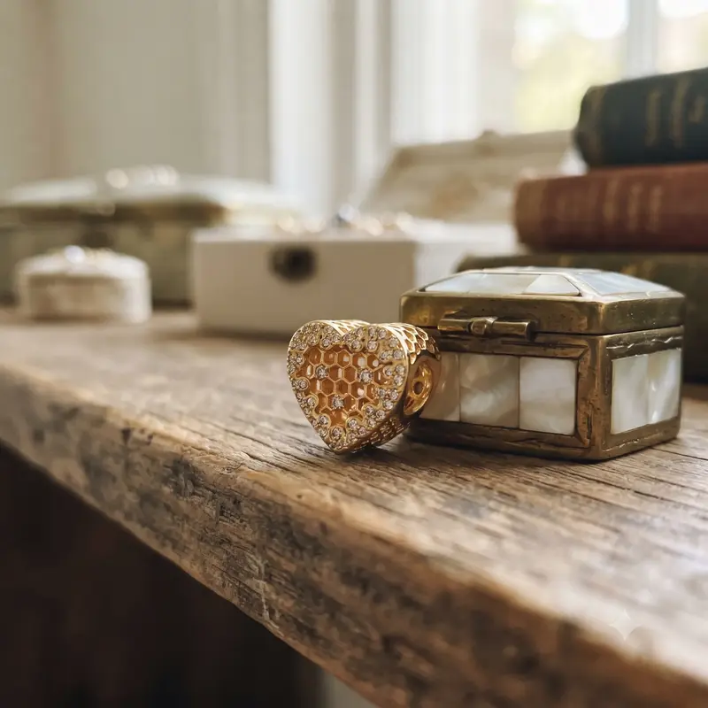Heart Honeycomb Lace Charm photo review