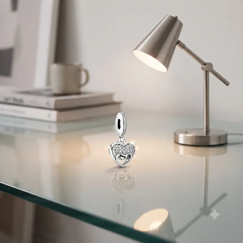I Love My Mom Heart Dangle Charm photo review