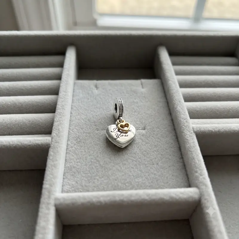 I Love You Forever Heart Dangle Charm photo review