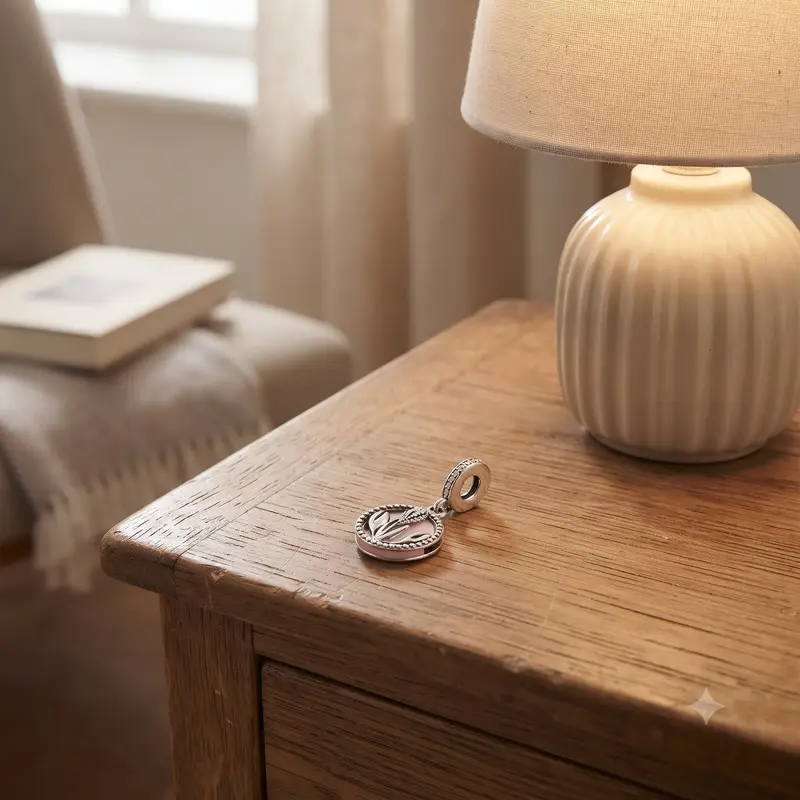 International Women's Day Tulip Flower Dangle Charm photo review