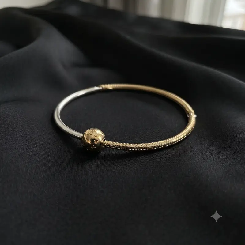 Moments Three-Link Pandora Shine™ Bangle Bracelet photo review
