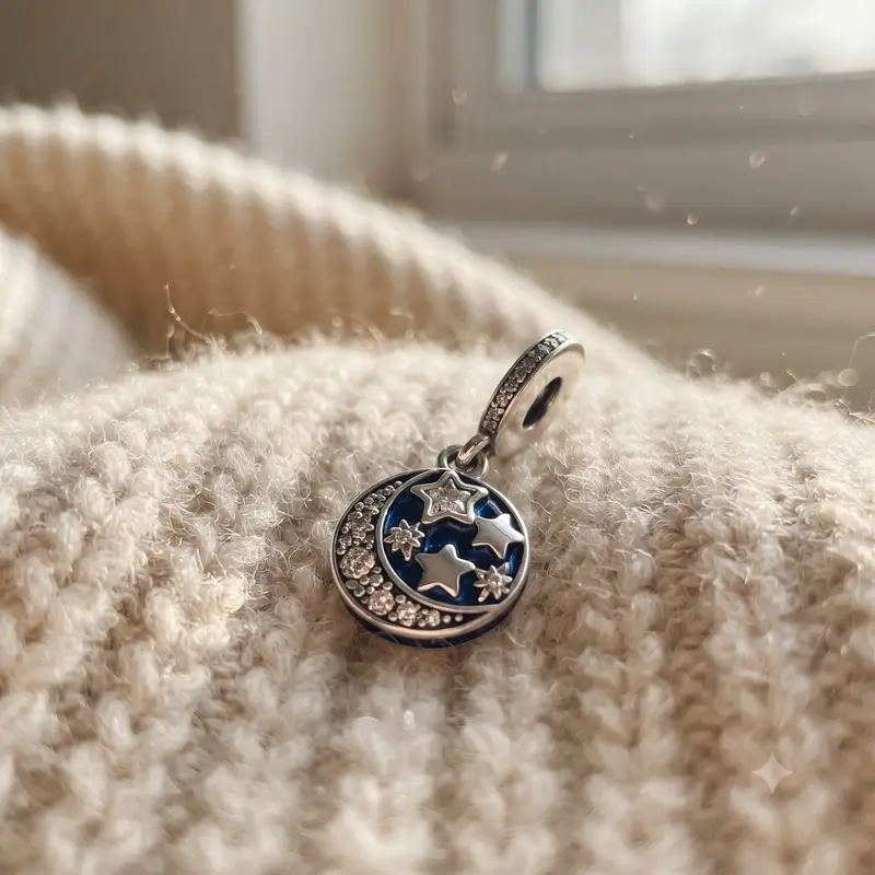 Moon & Blue Sky Dangle Charm photo review