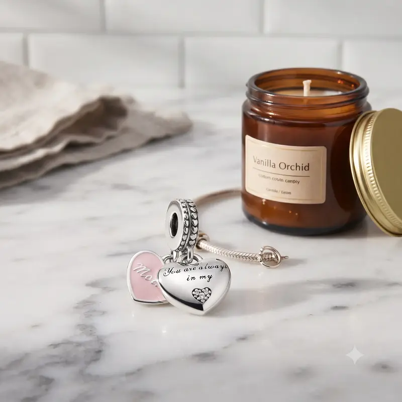 Mother & Daughter Hearts Dangle Charm photo review