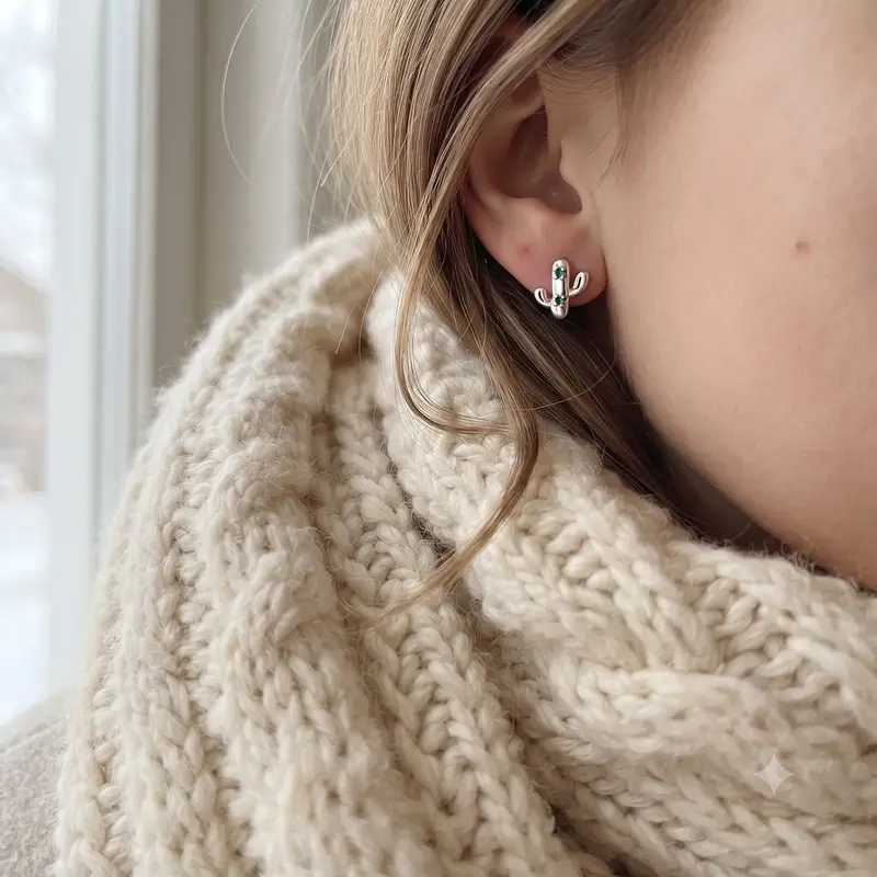 My Lovely Cactus Single Stud Earring photo review