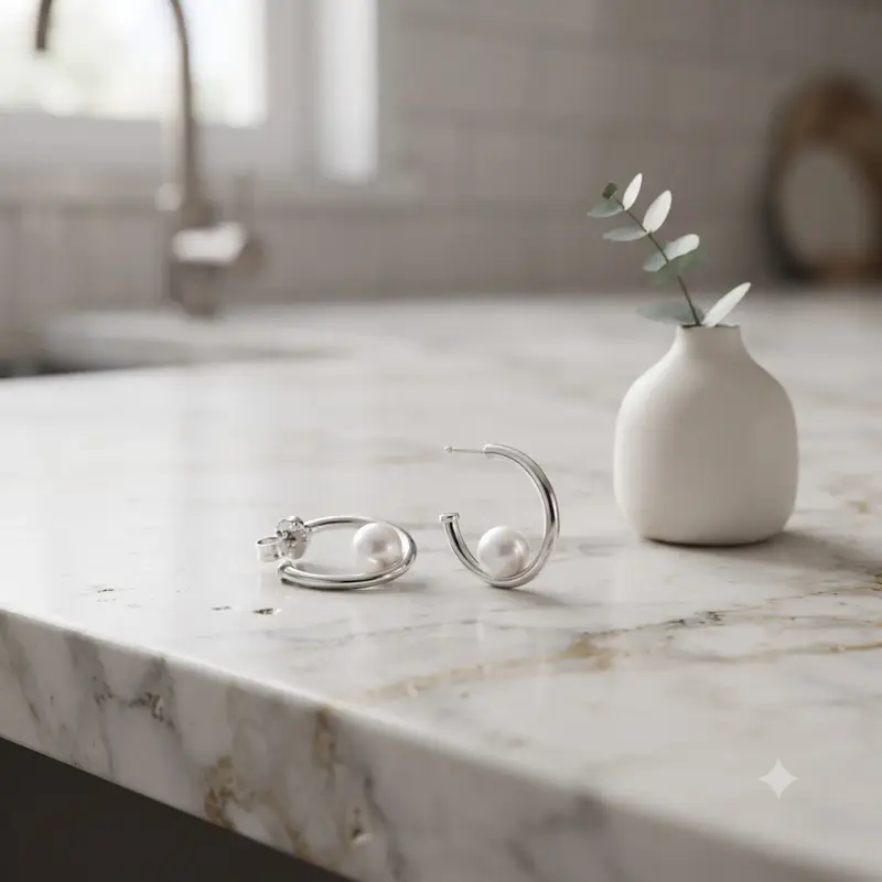 Offset Freshwater Cultured Pearl Hoop Earrings photo review