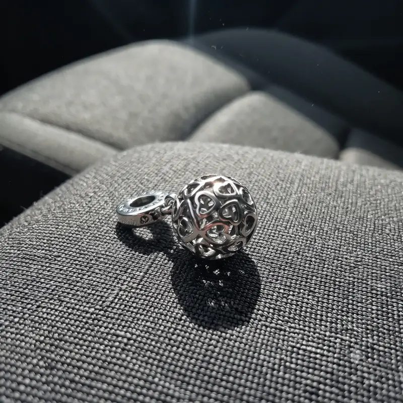 Openwork Heart Ball Dangle Charm photo review
