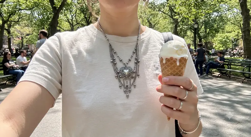 Ornate Hearts Tassel Necklace photo review