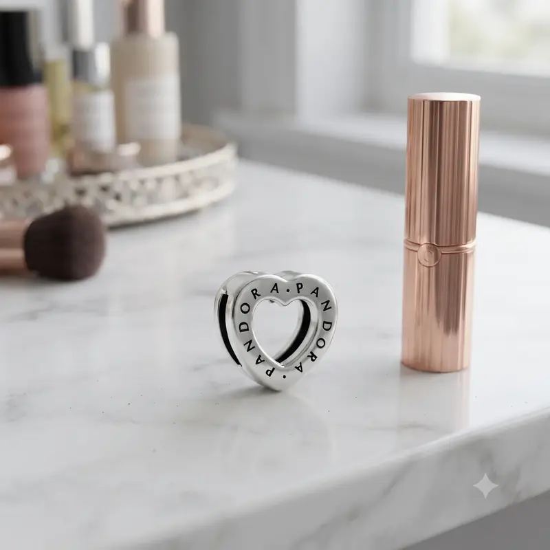 Pandora Logo Heart Clip Charm photo review